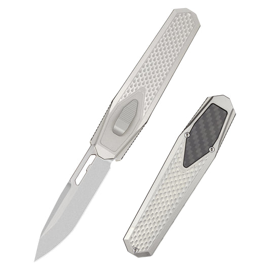 REMETTE Titanium Handle M390 Blade Gravity Knife