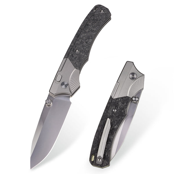 Drop Point Folding Knife Pocket Hunting Wild M390 Steel Titanium Handle High -end