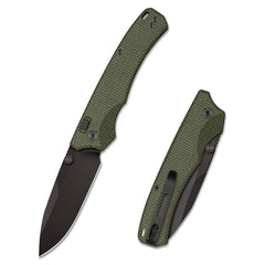 REMETTE Micarta Folding Pocket Knife Plating Titanium Black Blade Best Outdoor Camping Tactical Survival Knives