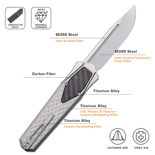 REMETTE Innovative Design RT-Swordfish Gravity Knife ZL101B1