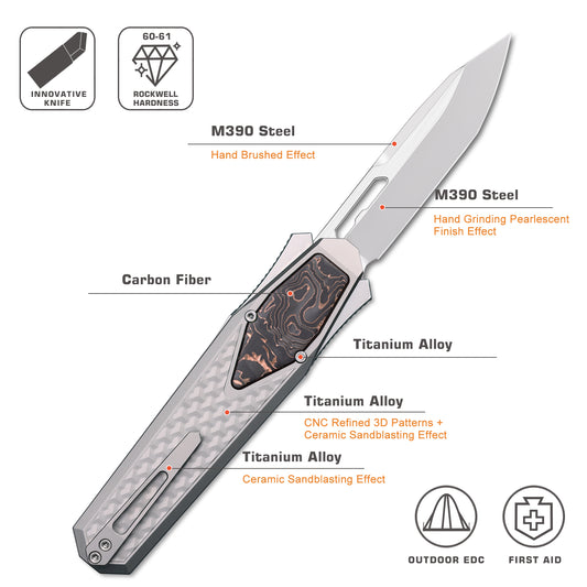 REMETTE Innovative Design RT-Swordfish Knife ZL101B4