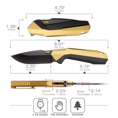 REMETTE RT-WK1 Disassembly Knife Titanium Handle M390 Blade WK1-G