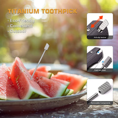 REMETTE RT-BEE 14C28N Blade Knife Outdoor Folding Pocket EDC Knives with Fruit Food Fork Toothpick RT-BEE-G