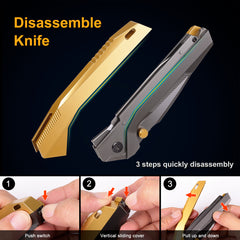 REMETTE RT-WK1 Disassembly Knife Titanium Handle M390 Blade WK1-C