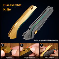 REMETTE RT-WK1 Disassembly Knife Titanium Handle M390 Blade WK1-G